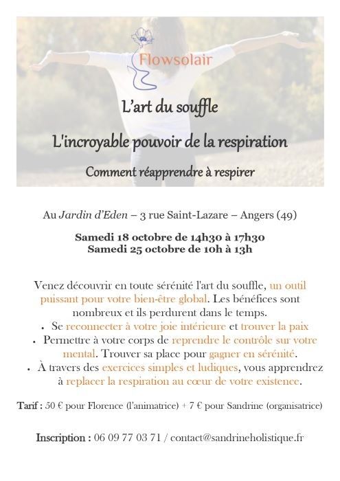 Atelier art du souffle Florence